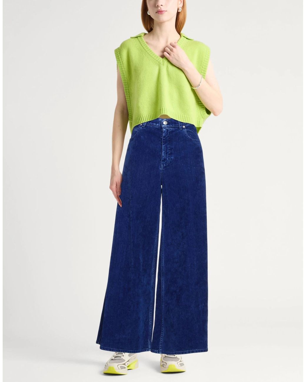 Marni Blue Wide-Leg Trousers