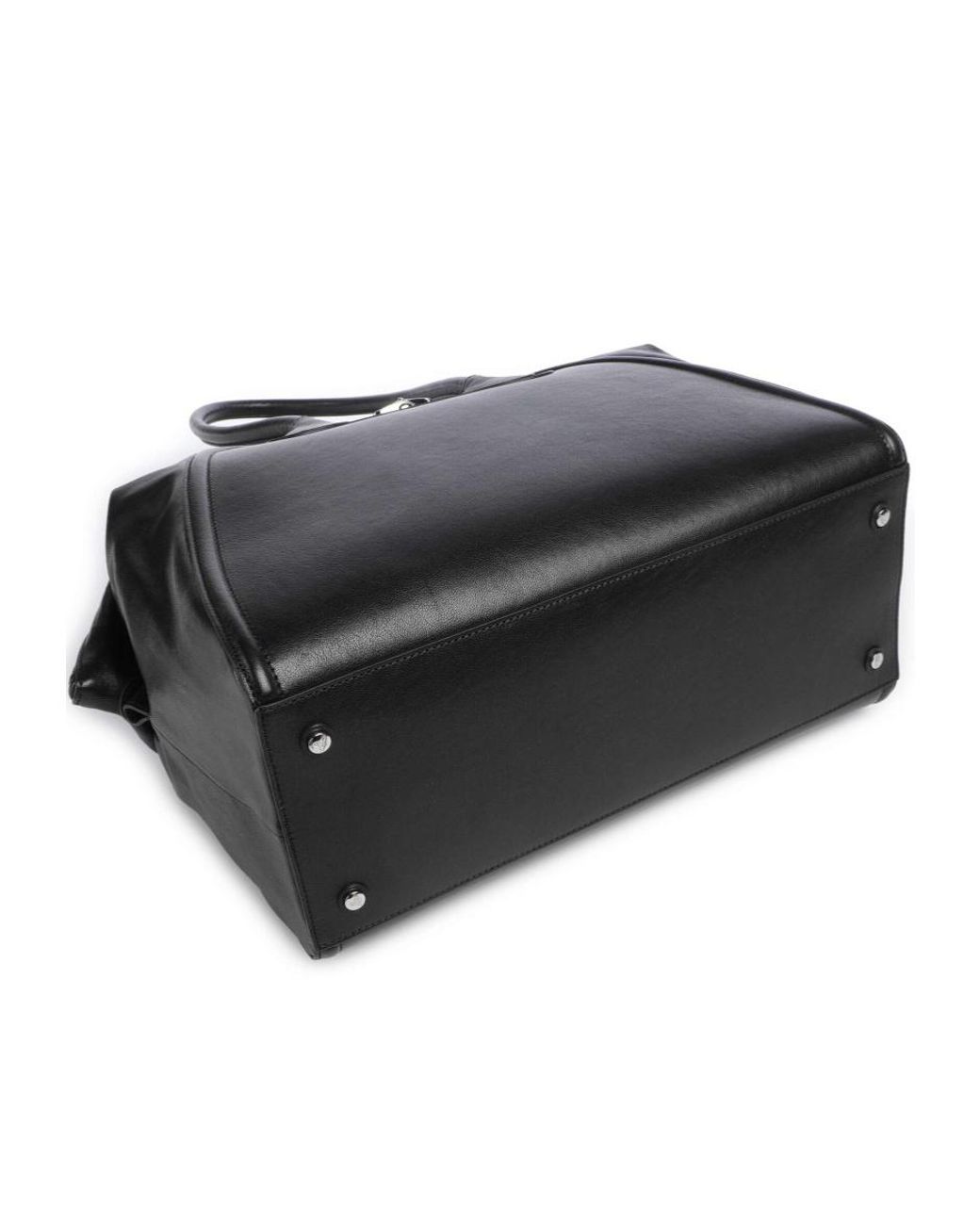 Vivienne Westwood Black Orb-Plaque Shoulder Bag