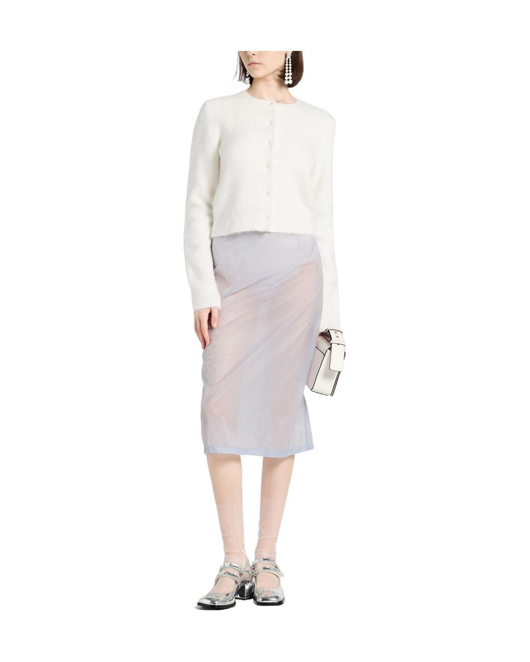 Maison Margiela White Midi Skirts