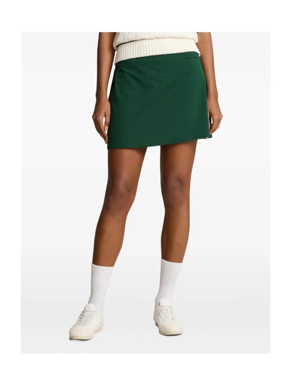 Polo Ralph Lauren Green High-Waisted Miniskirt