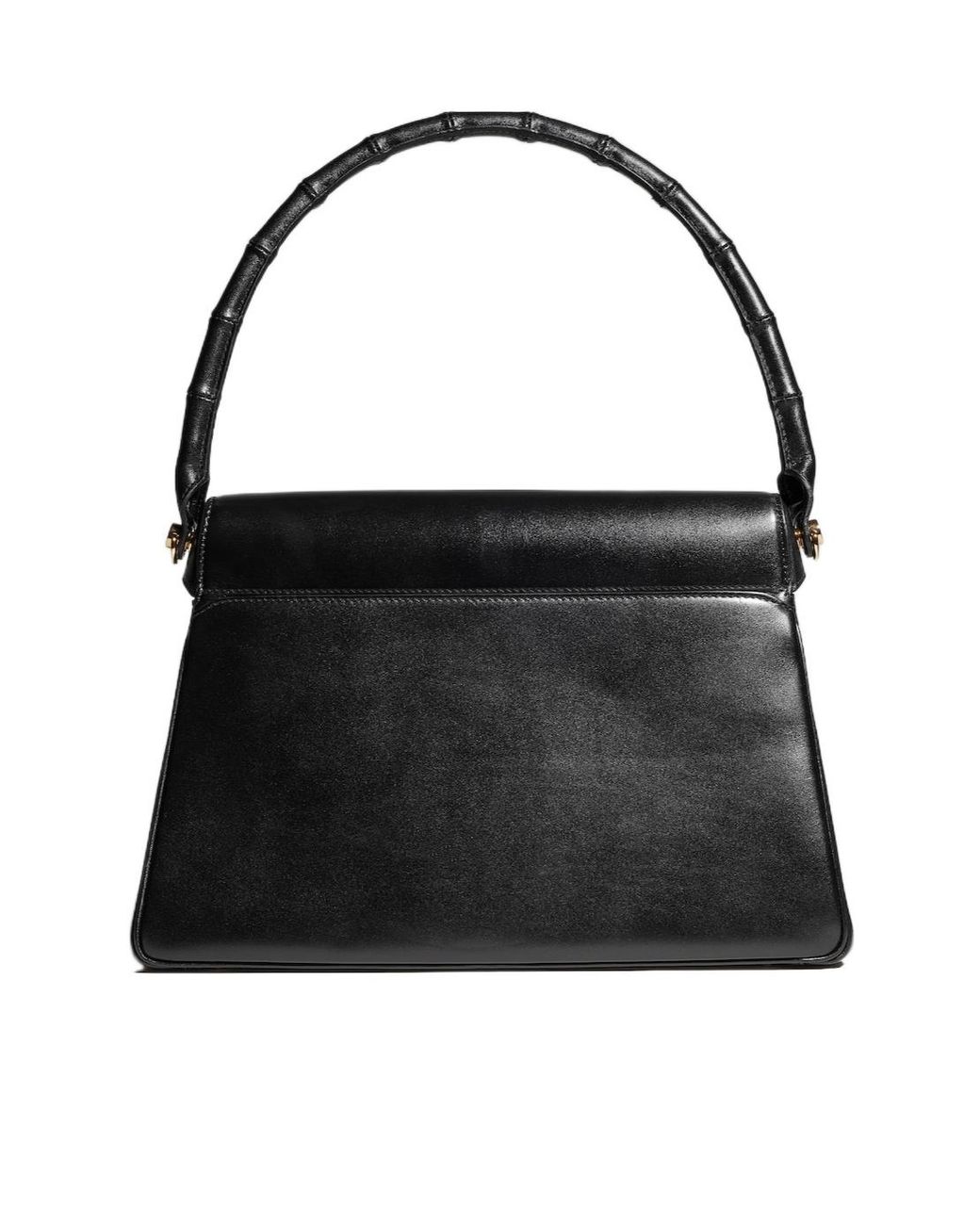 Gucci Black Bamboo Vendetta Medium Top Handle Bag