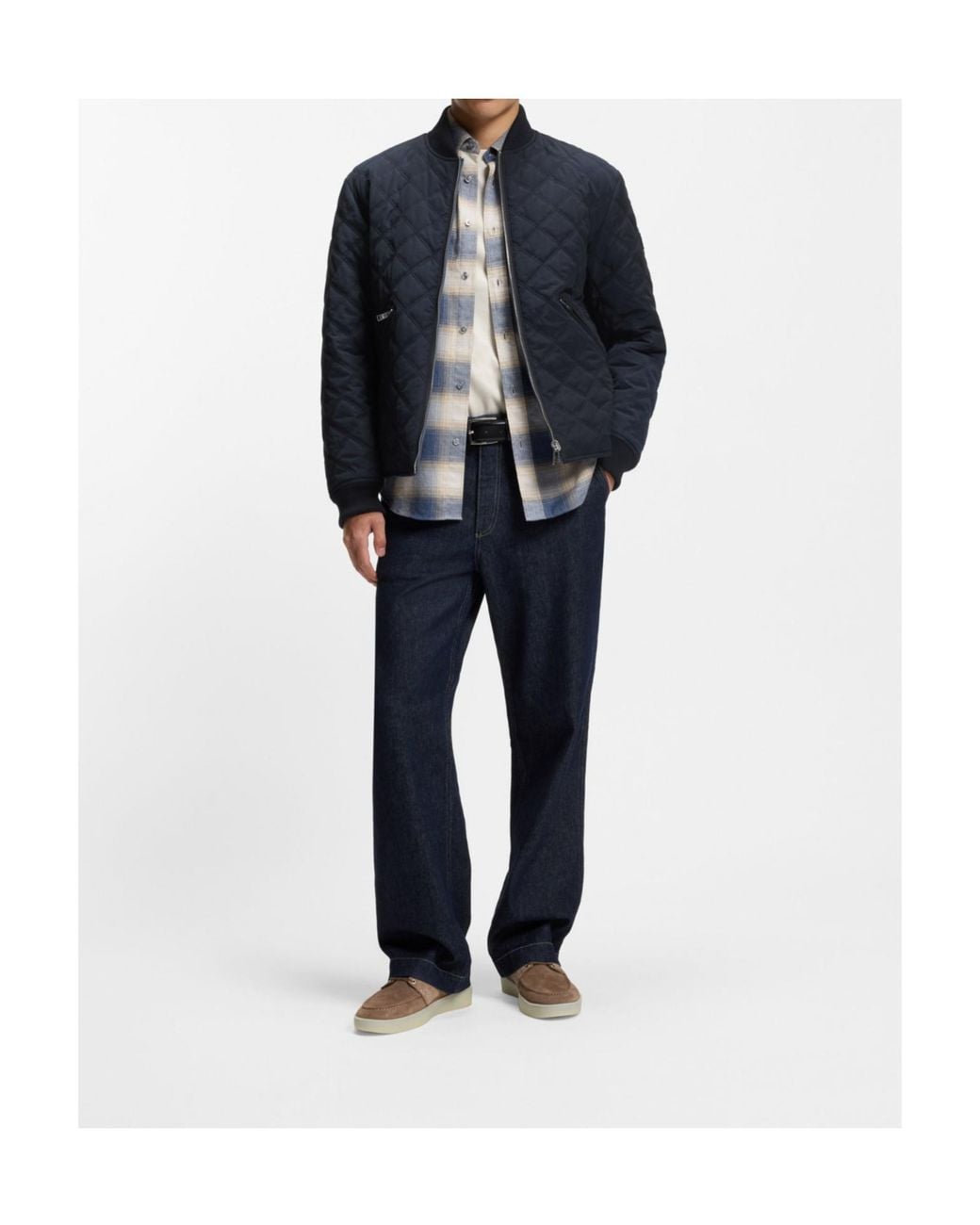 Boss Blue C Corle Reversible Hooded Jacket for men