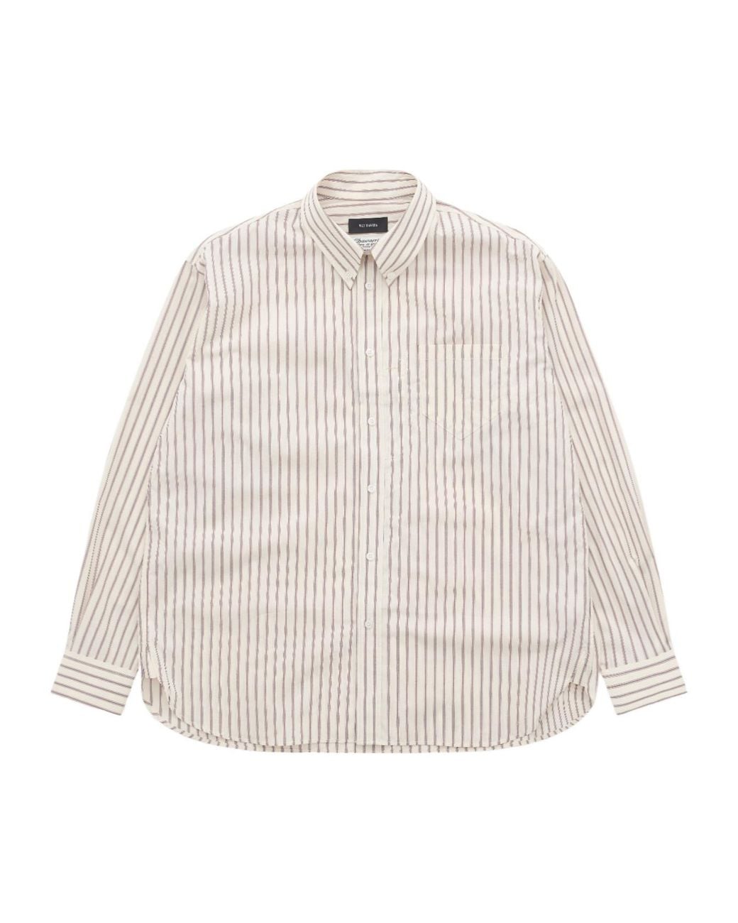 Willy Chavarria Natural Striped Shirt for men