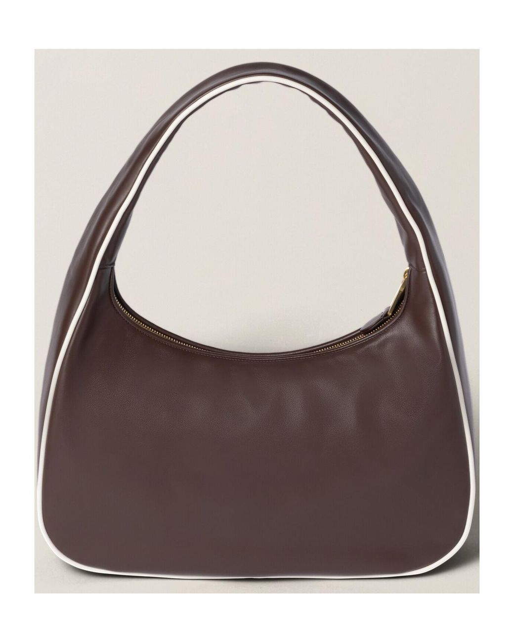 Miu Miu Brown Leather Wander Shoulder Bag