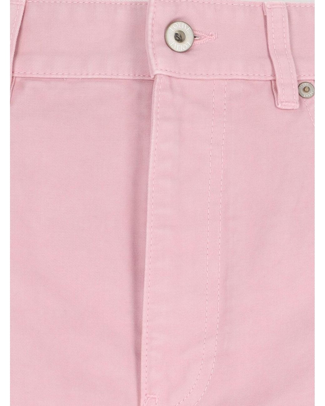 Loewe Pink Barrel Wide-Leg Trousers