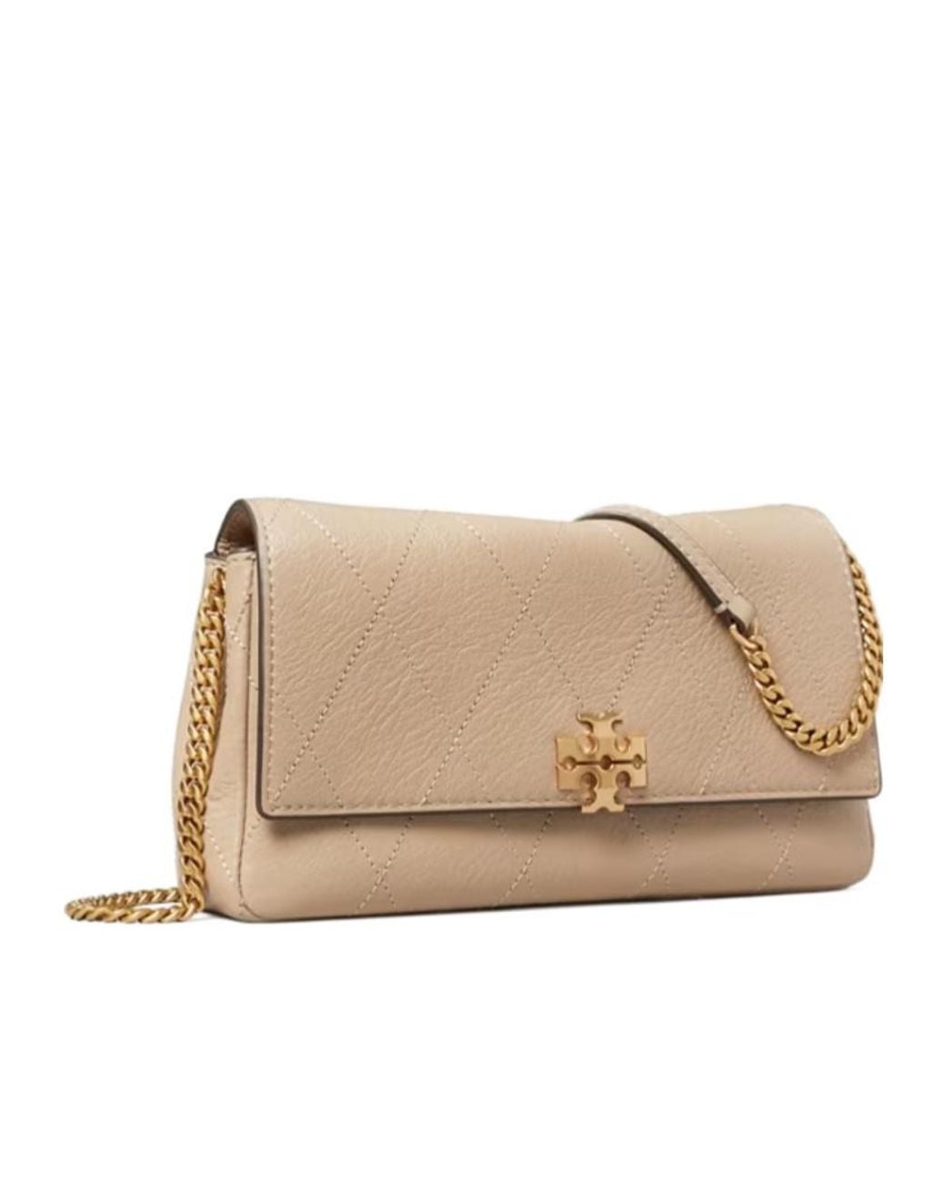 Tory Burch Natural Quilted Chain Shoulder Bag