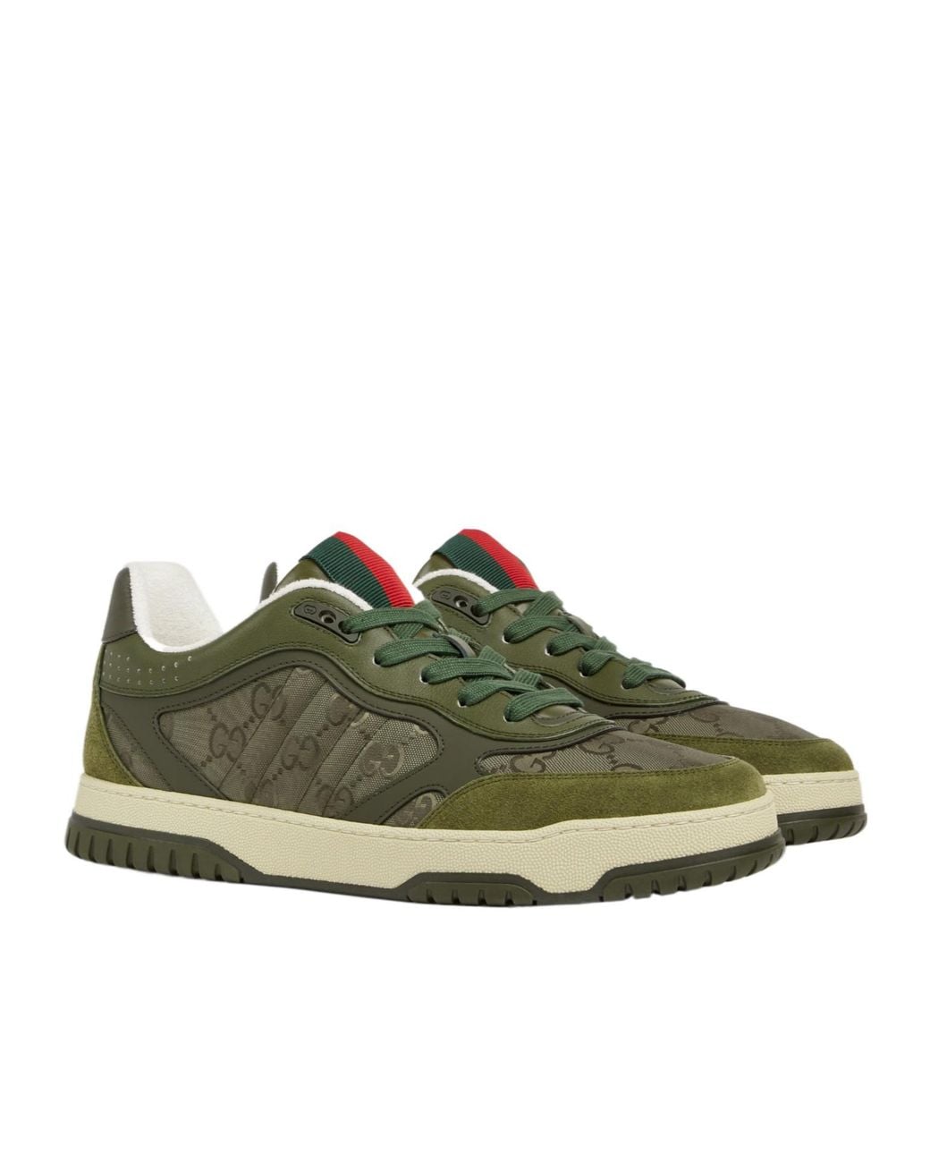 Gucci Green Re-Web Sneaker, Nylon for men
