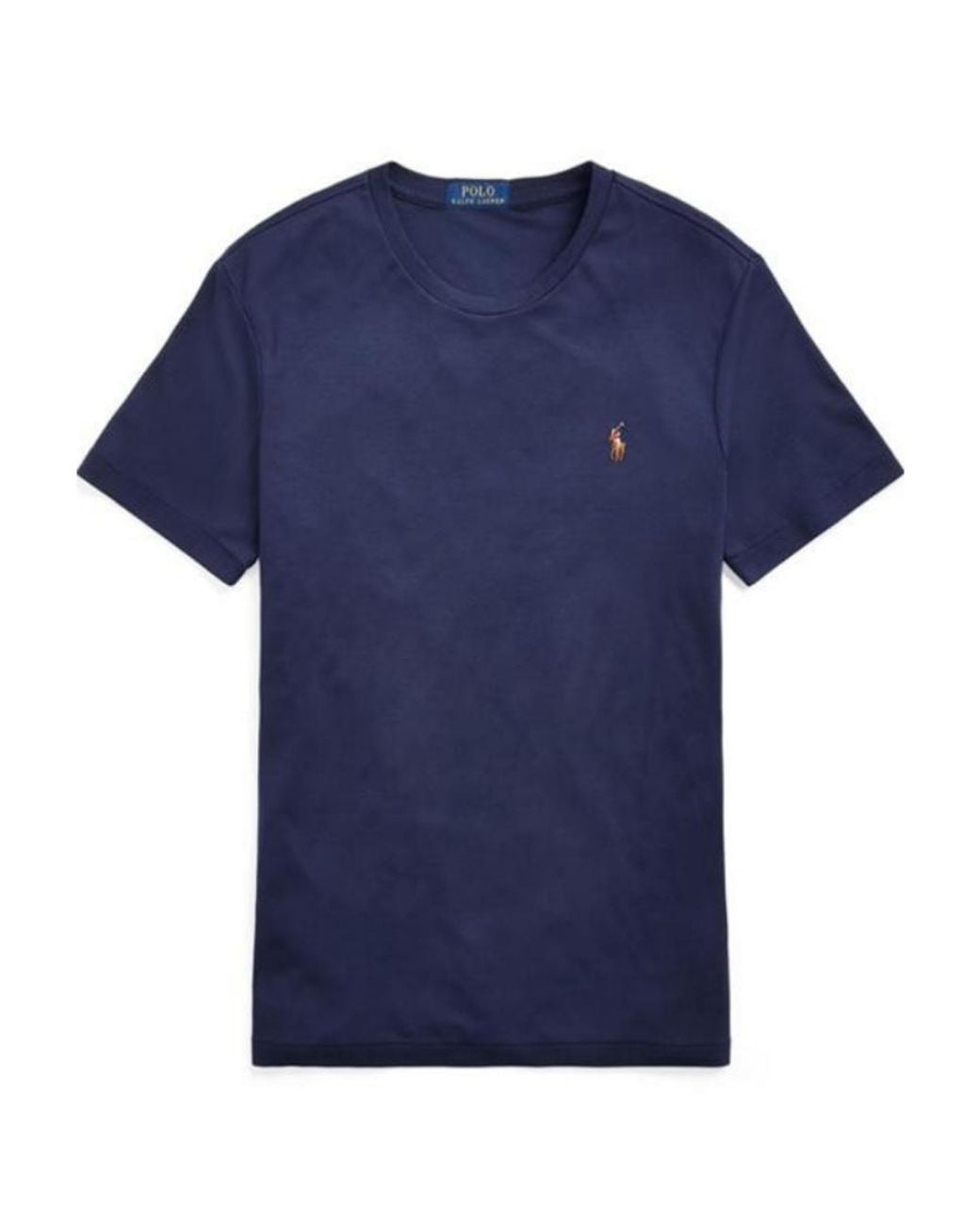 Polo Ralph Lauren Blue Round-Neck Logo T-Shirt for men