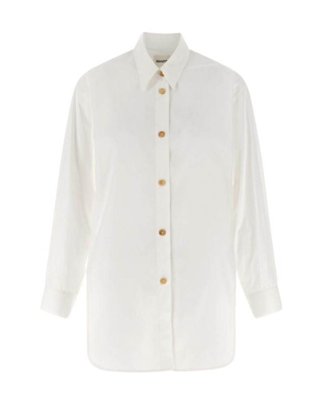 Khaite White Single-Breasted Shirt