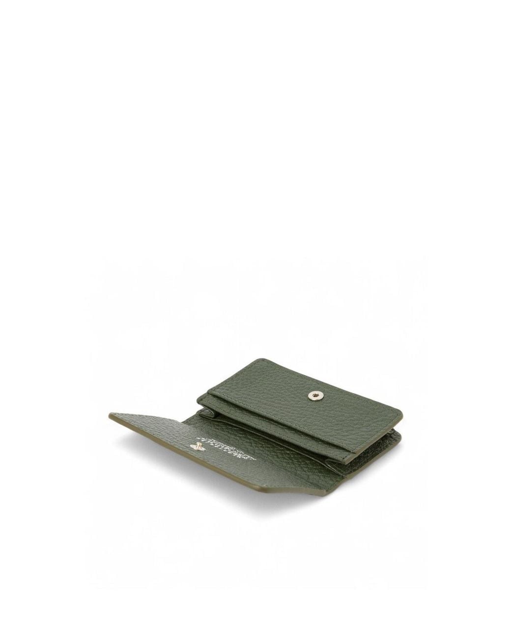 Maison Margiela Green Four Stitches Card Holder for men