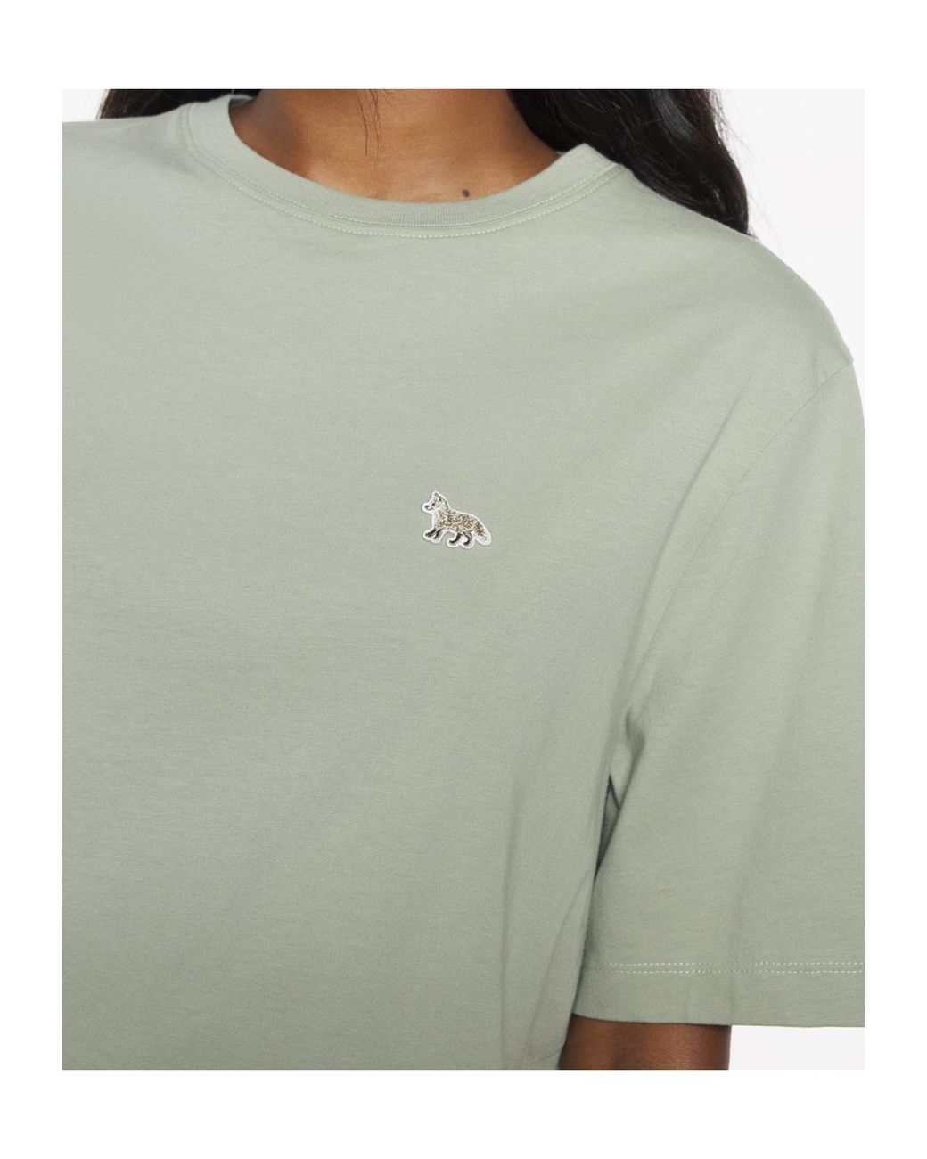 Maison Kitsuné Green Baby Fox Patch Comfort Tee-Shirt