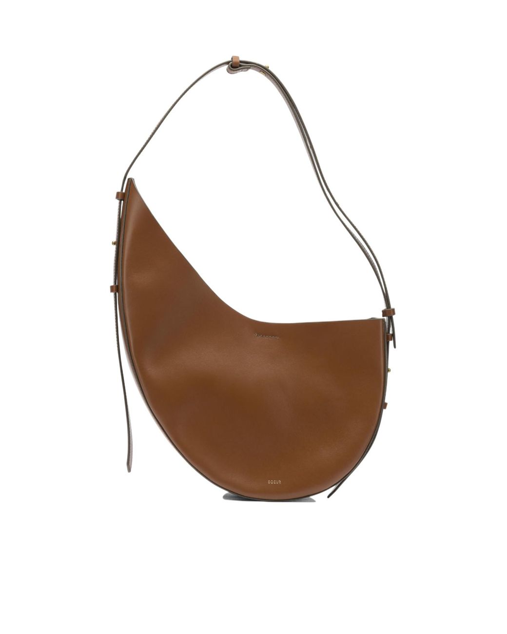 Soeur Brown Winona Calf Leather Shoulder Bag