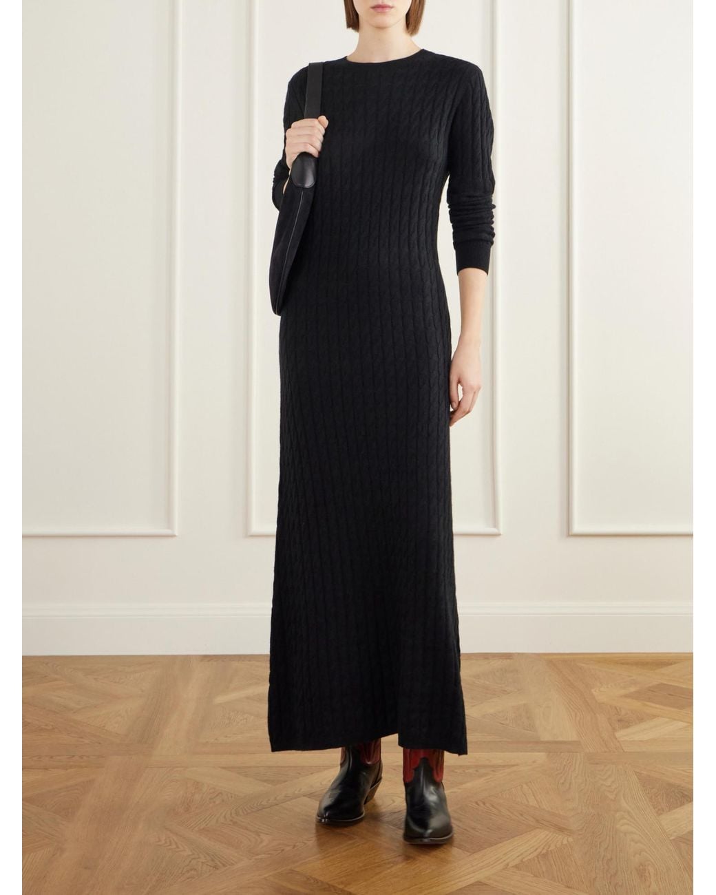 Rabanne Embroidered Two-Tone Leather Knee Boots