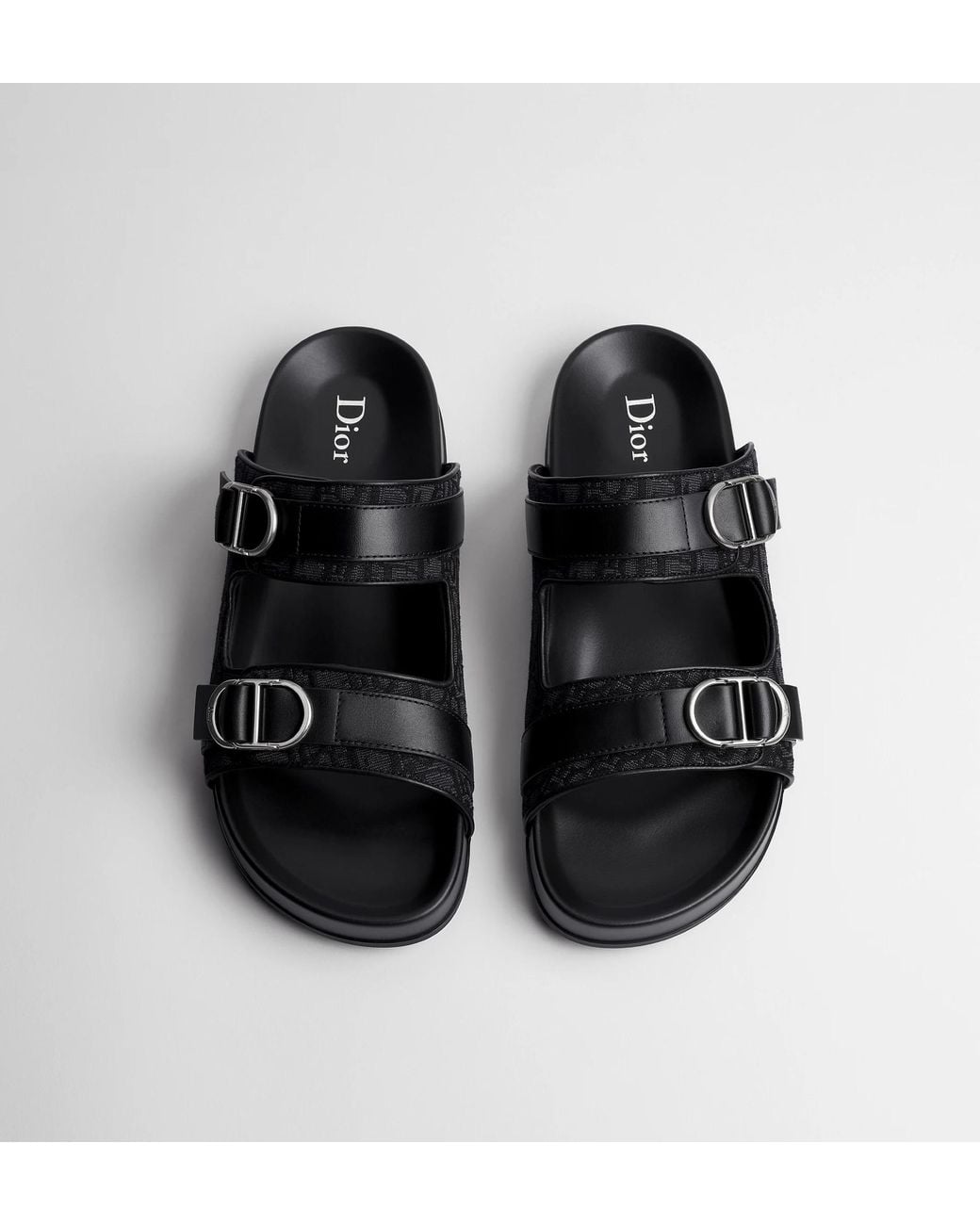 Dior Black Homme Aqua Sandals for men