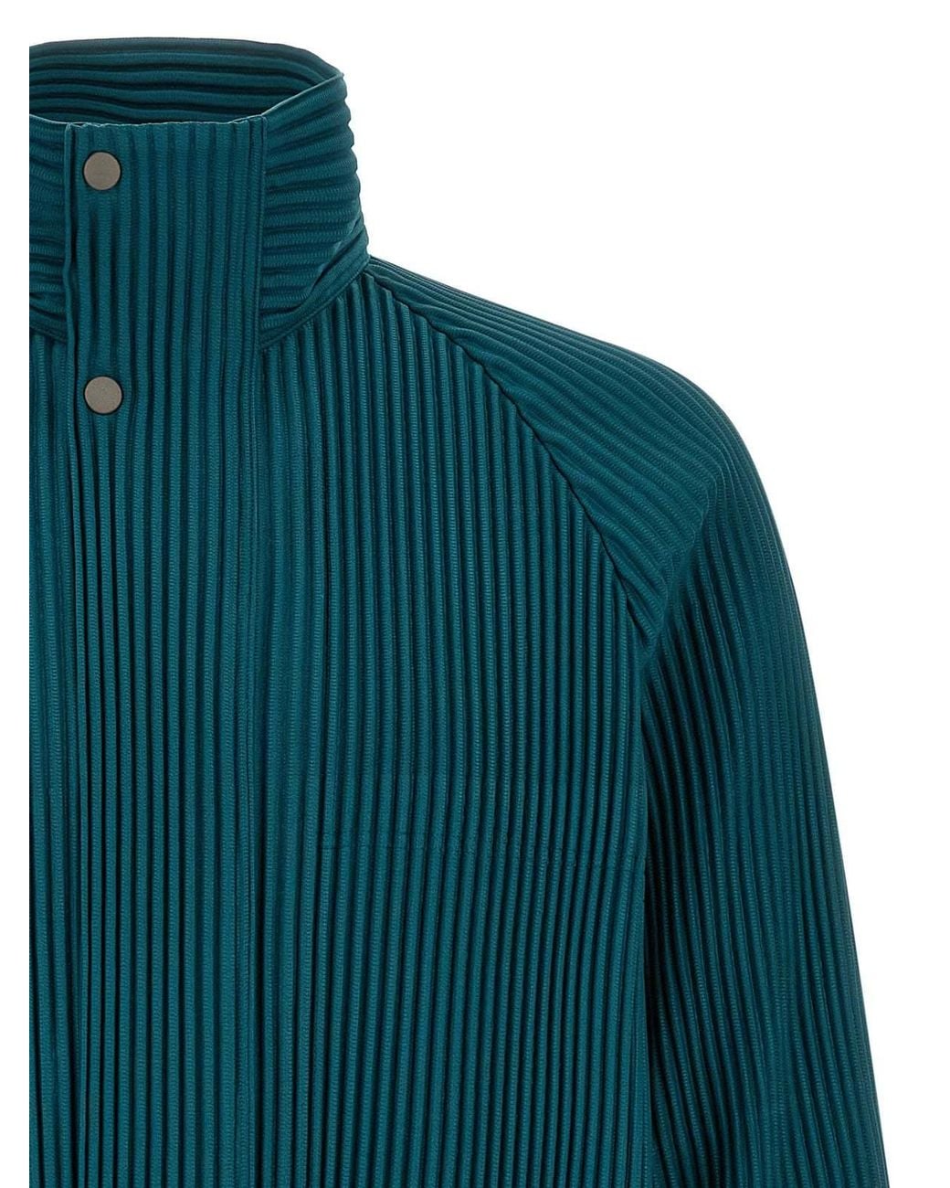 Issey Miyake Blue Homme Plissé Tailored Pleats Jacket for men