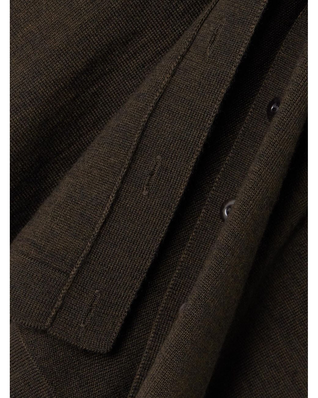 Lemaire Brown Buttoned Midi Skirt