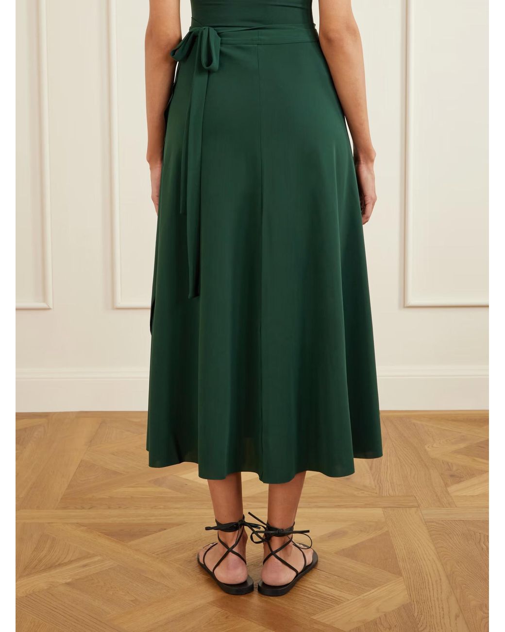 Eres Green Julieta Wrap Sarong Skirt
