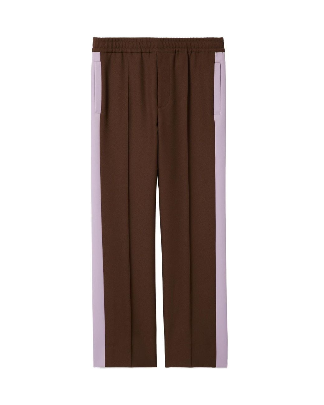 Gucci Brown Stripe Detailed Pants for men