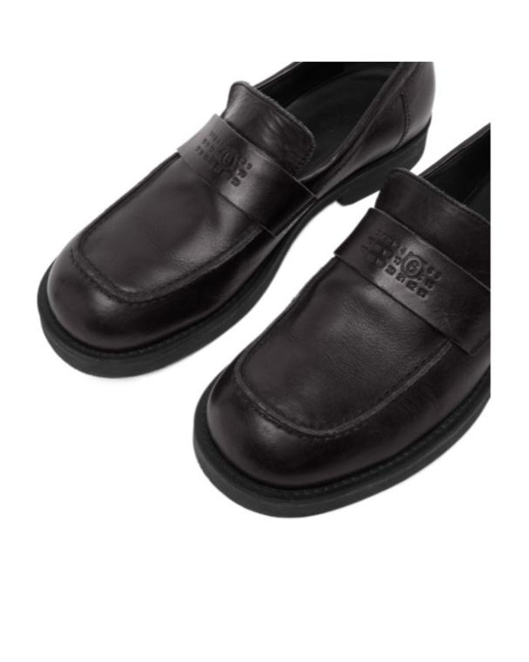 MM6 by Maison Margiela Black City Biker Loafers for men