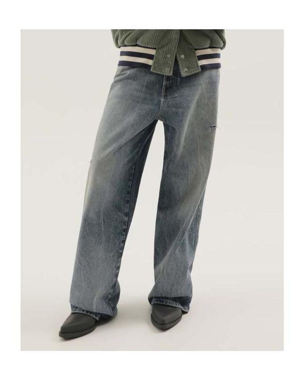 1989 STUDIO Blue Wide-Leg Jeans