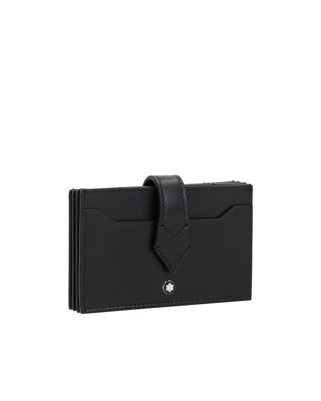 Montblanc Black Logo Plaque Card Holder for men