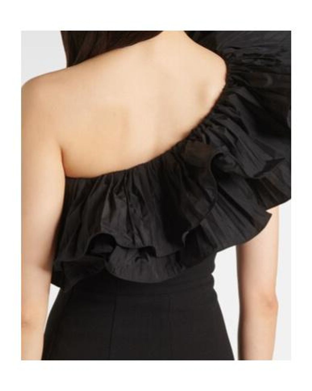 Rebecca Vallance Black Ella's Pleated Crepe Dress