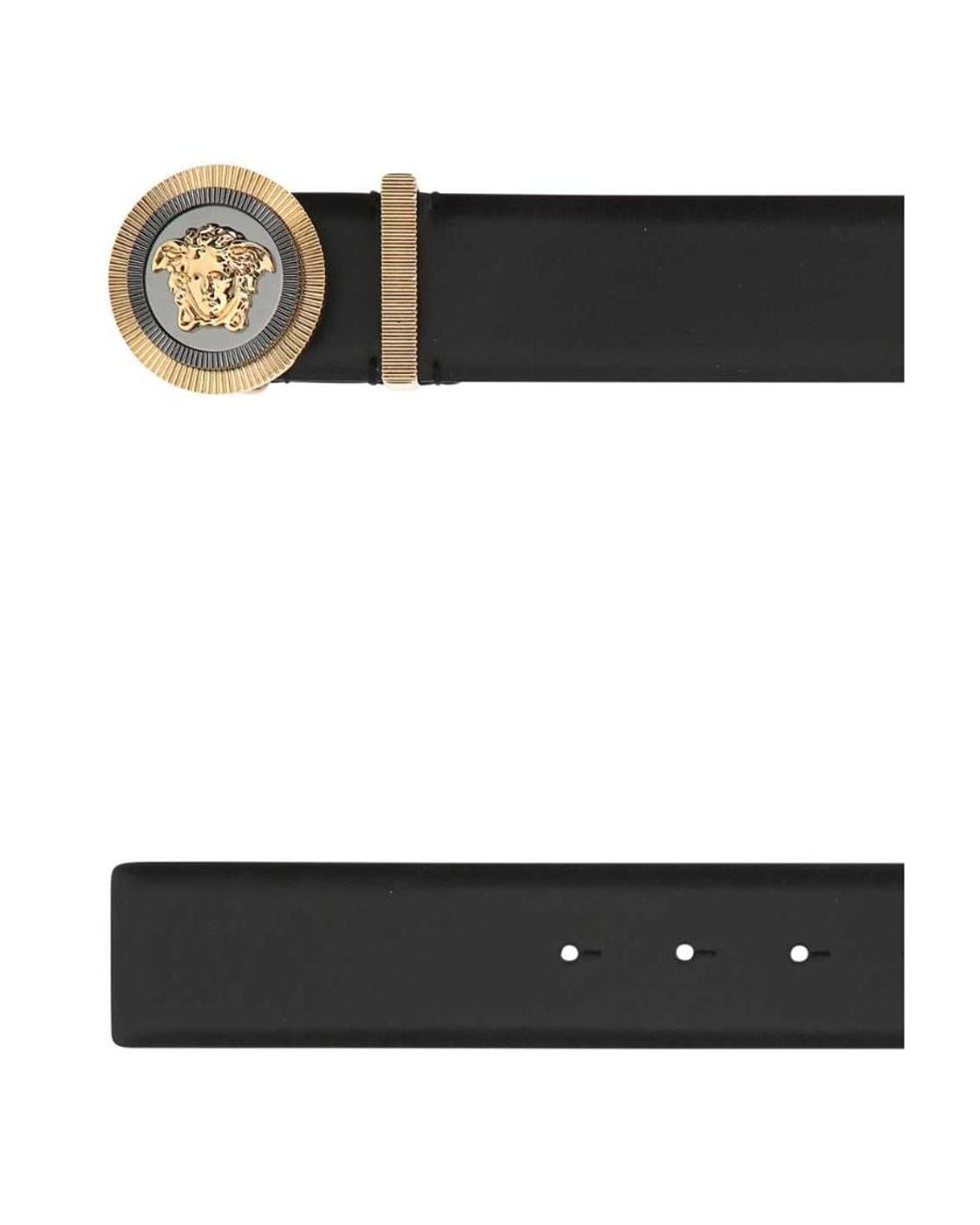 Versace White Medusa Plaque Buckle Belt for men