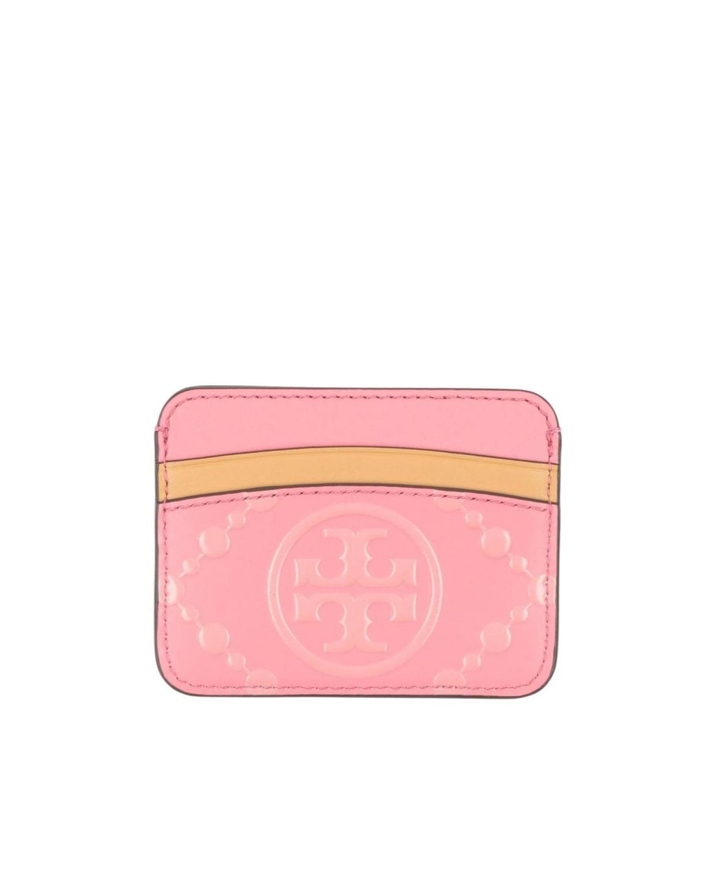 Tory Burch Pink Leather Card Holder