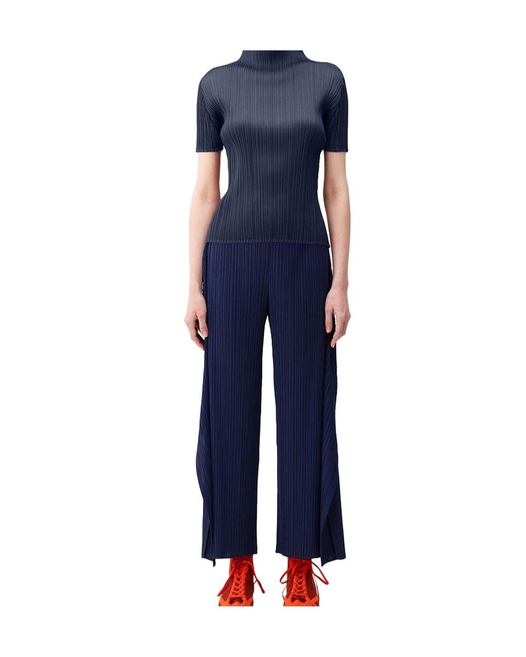 Pleats Please Issey Miyake Blue Monthly Colors September Shirt