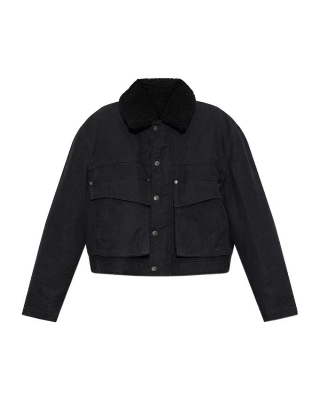 DSquared² Black Buttoned Cropped Jacket