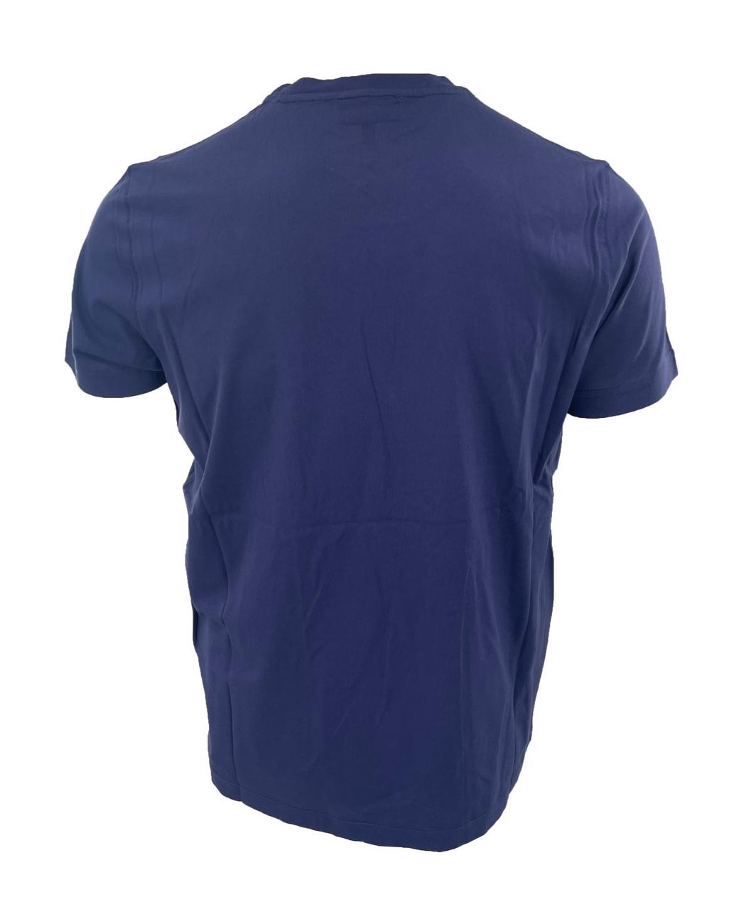 Emporio Armani Blue Ea Round-Neck T-Shirt for men