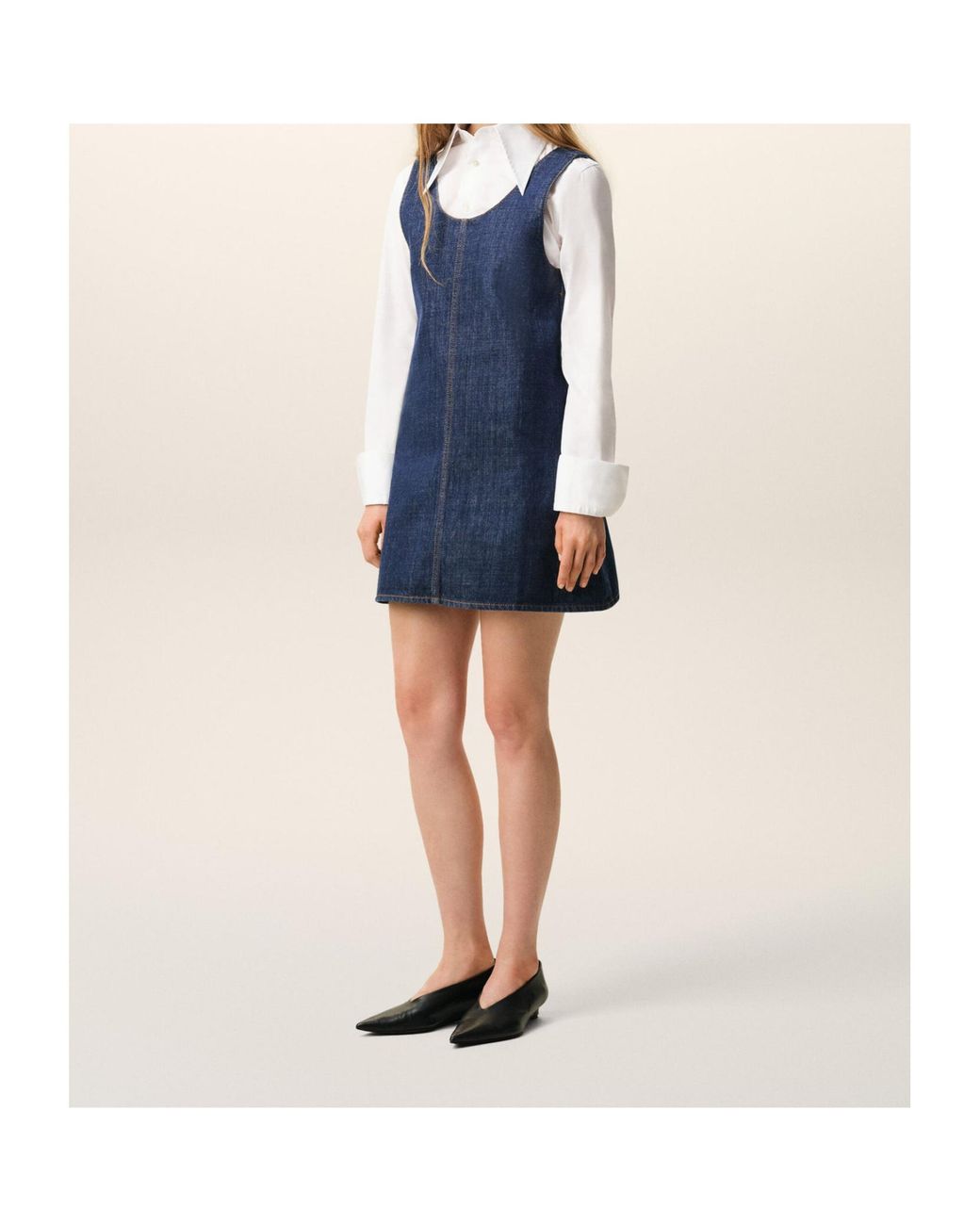 AMI Blue Ami Short Strappy Dress