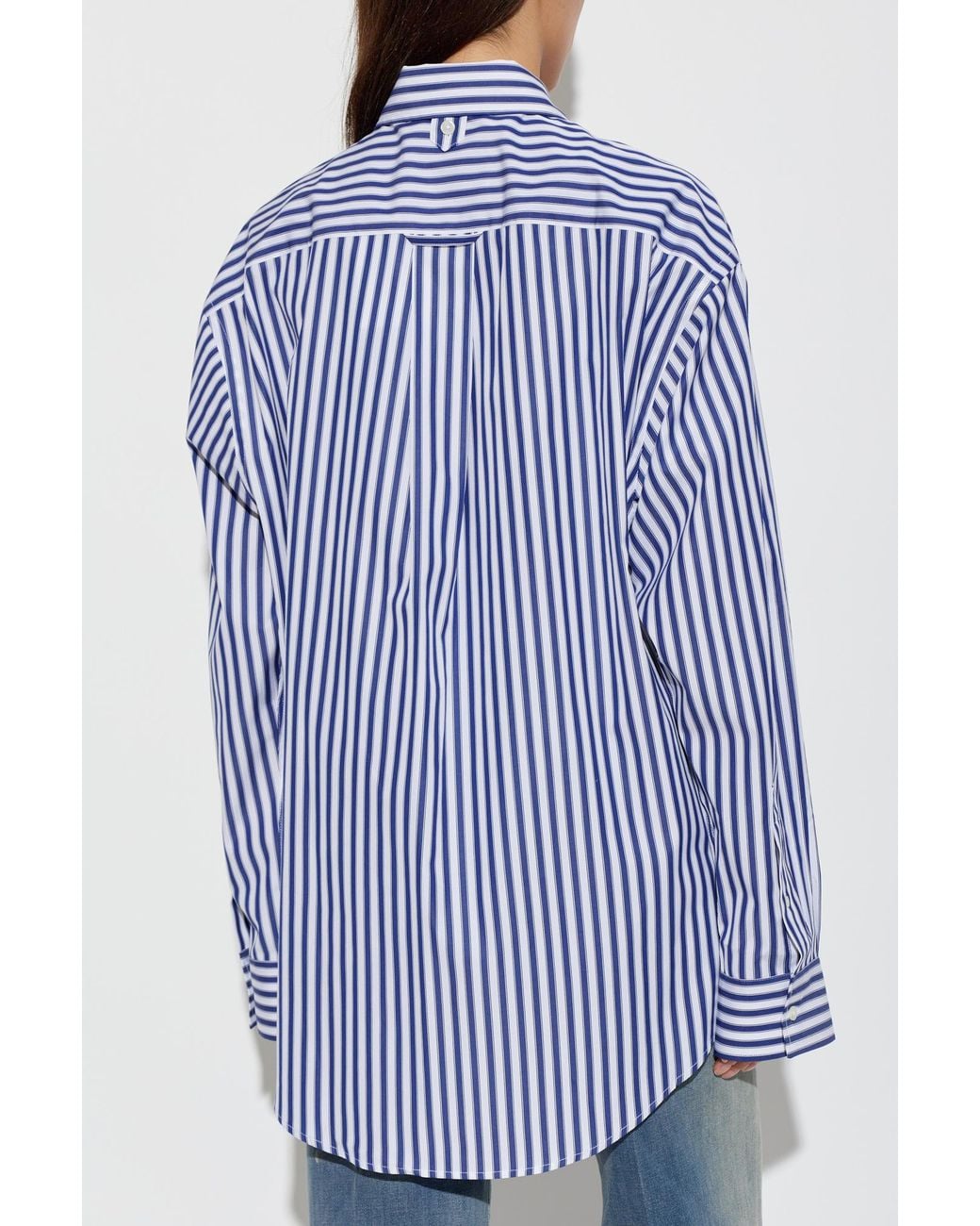 AMI Blue Long-Sleeved Shirt for men
