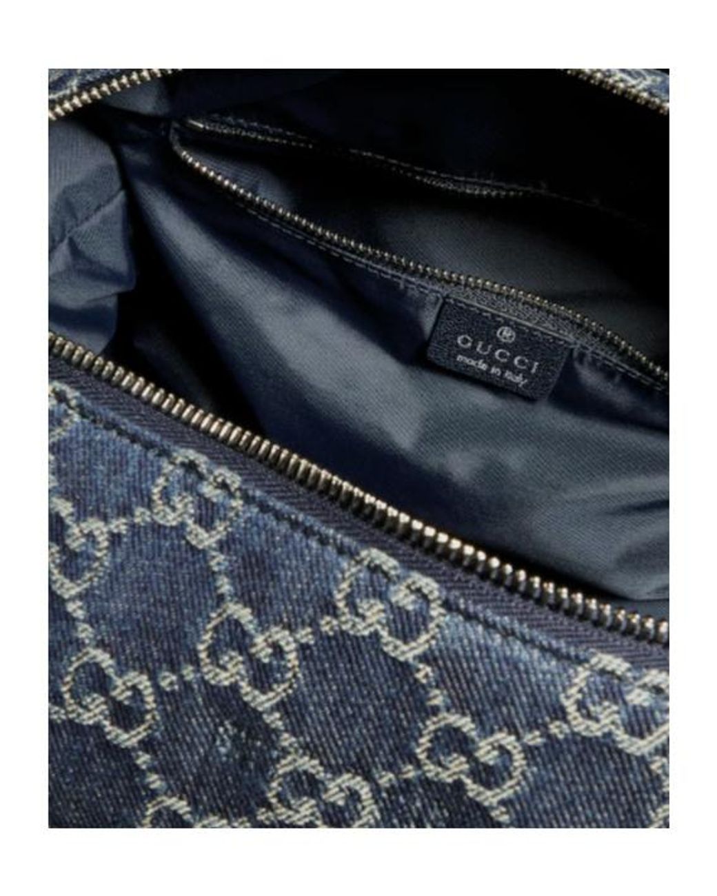 Gucci Blue Melrose Medium Boston Bag