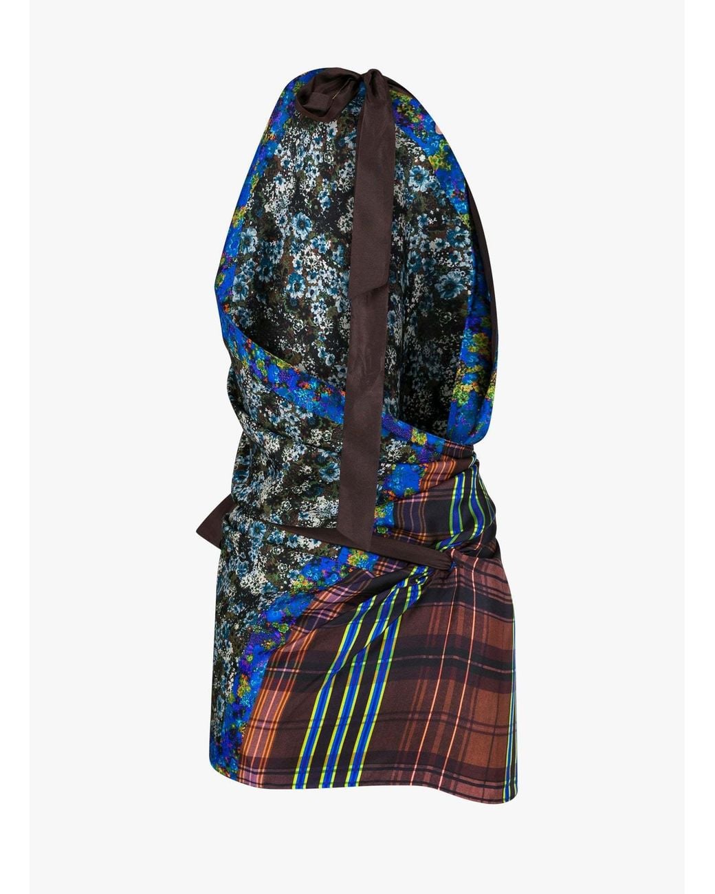 Dries Van Noten Blue Printed Sleeveless Top