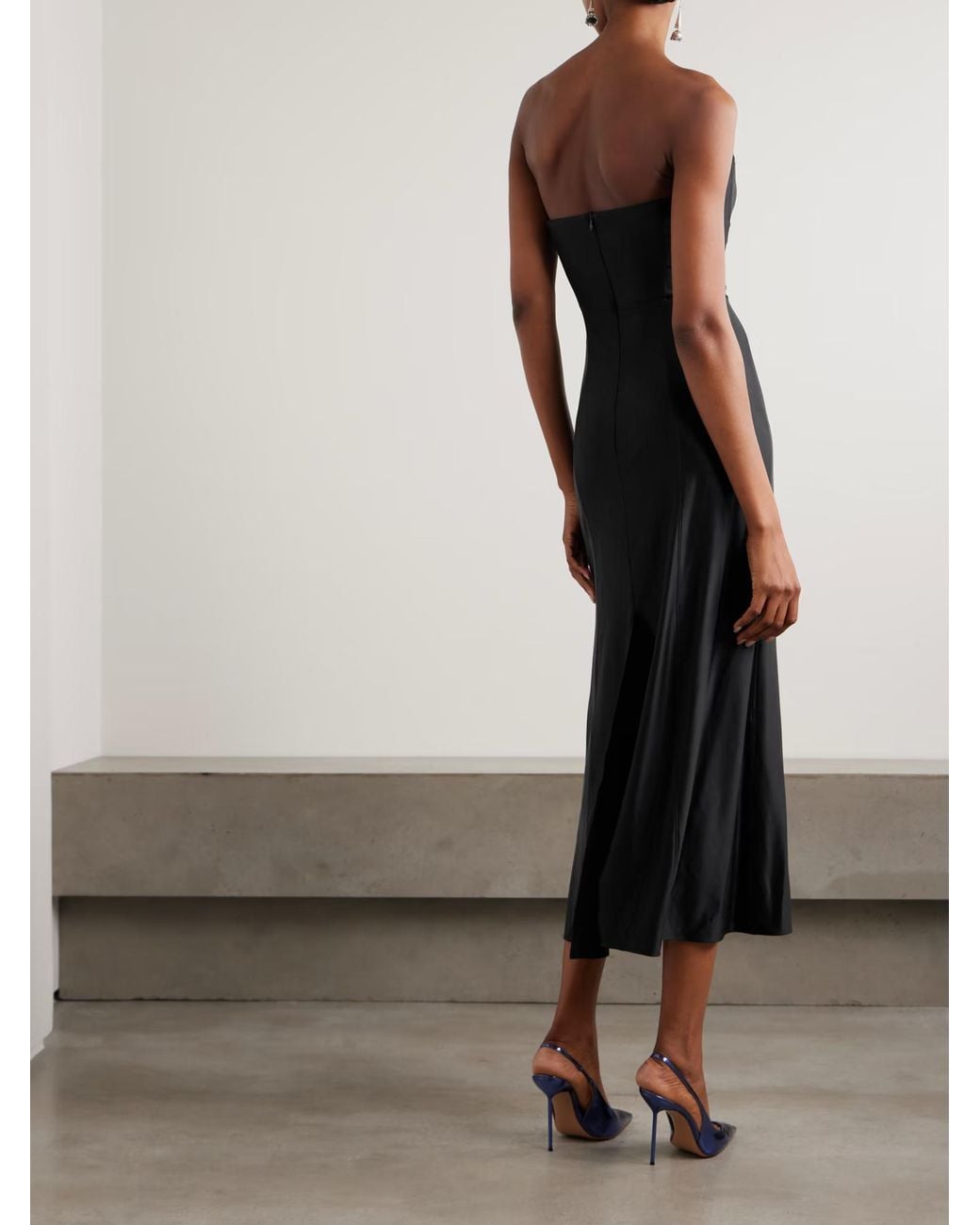 Rabanne Black Rabanne Strapless Cutout Maxi Dress