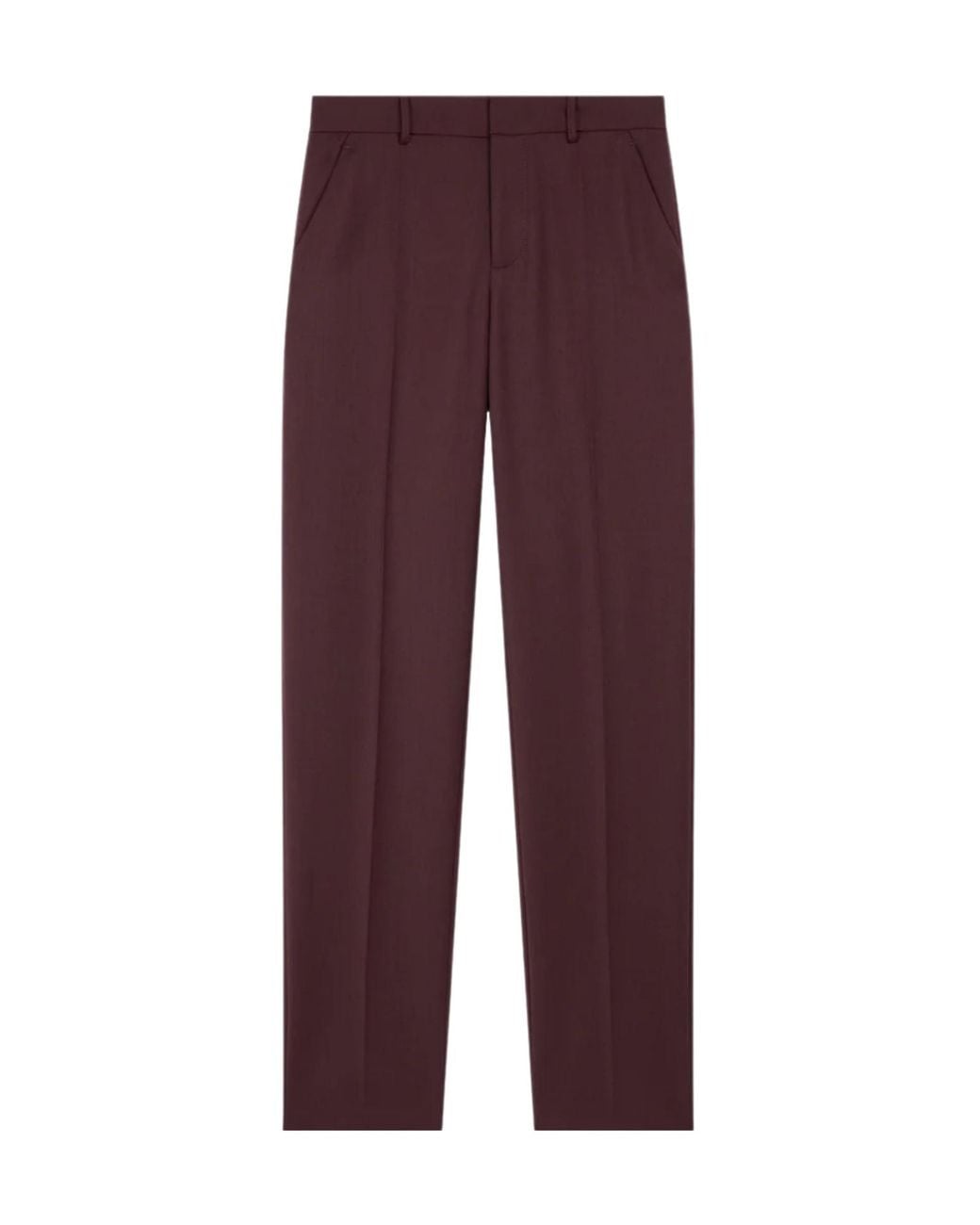 Frankie Shop Purple Casual Pants With Belt Loops