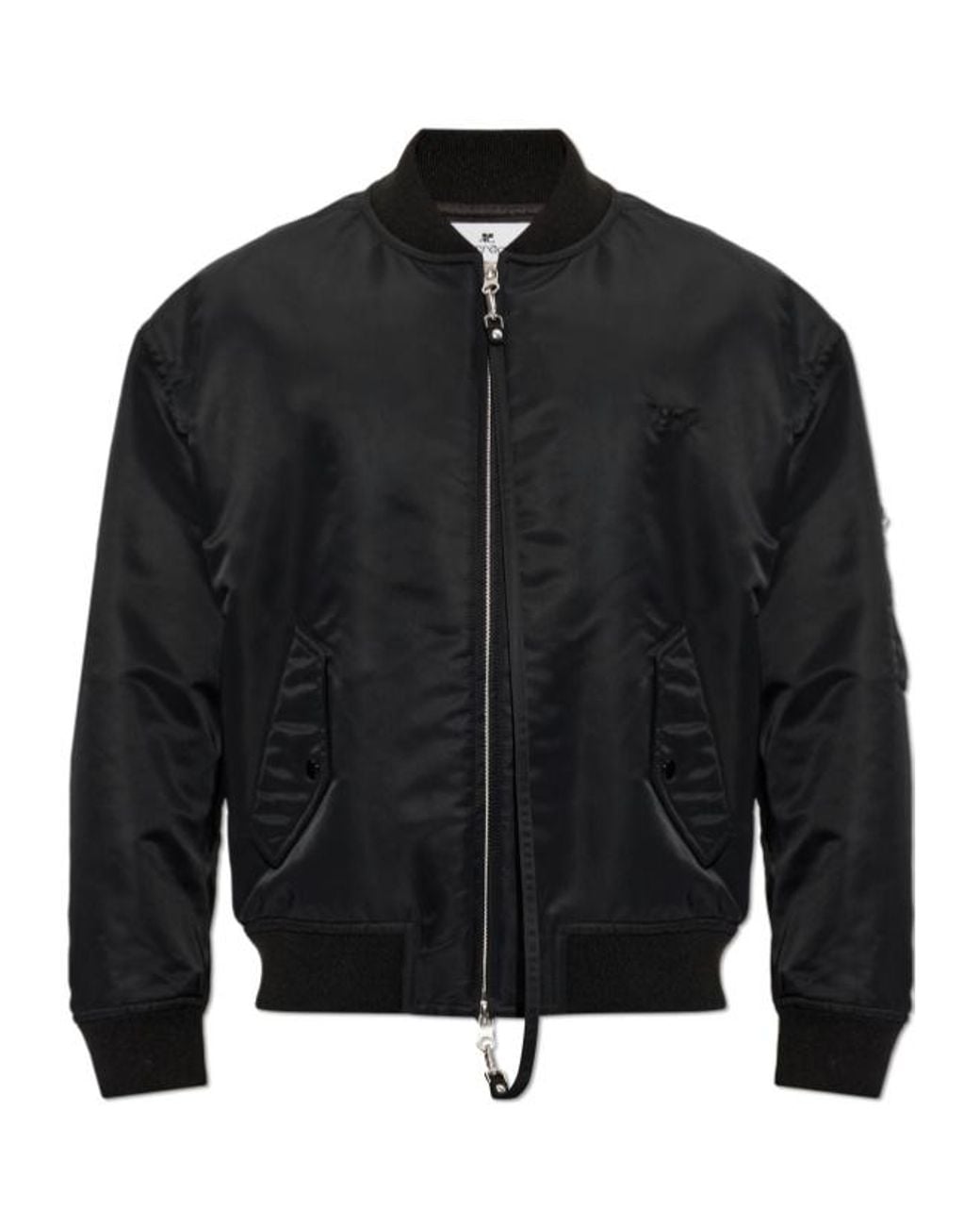 Courreges Black Long-Sleeved Casual Jacket for men
