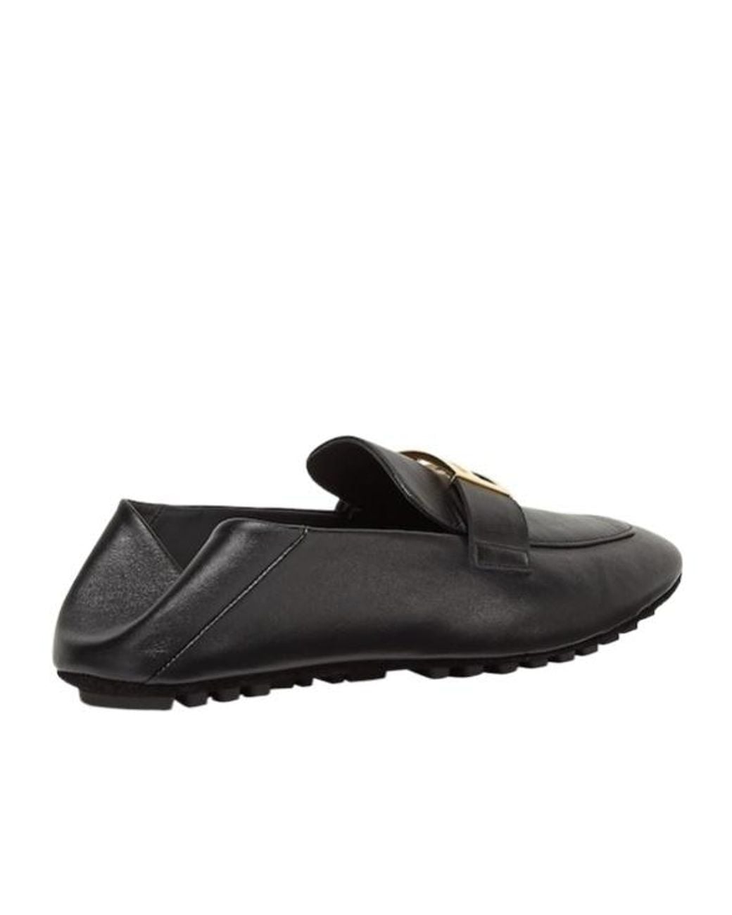 Fendi Black Ff Baguette Slip-On Loafers
