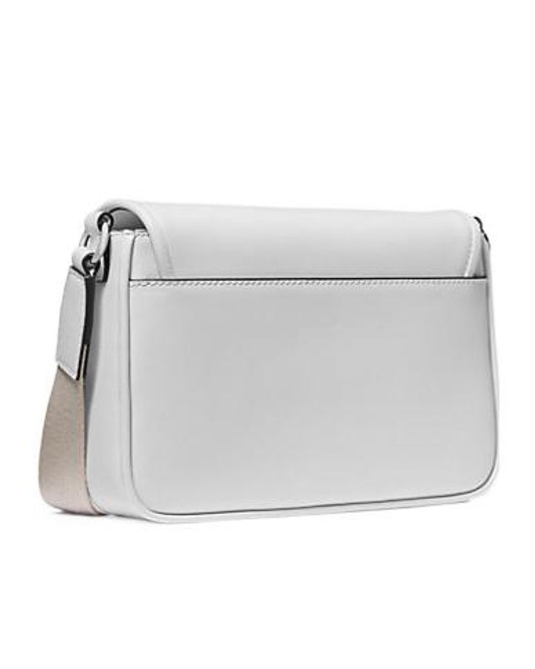 Michael Kors Gray Bradshaw Medium Leather Messenger Bag