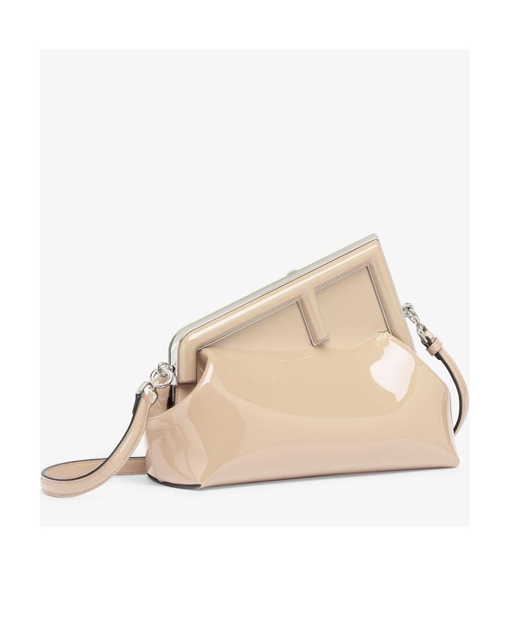 Fendi Natural First Midi Clutch Bag