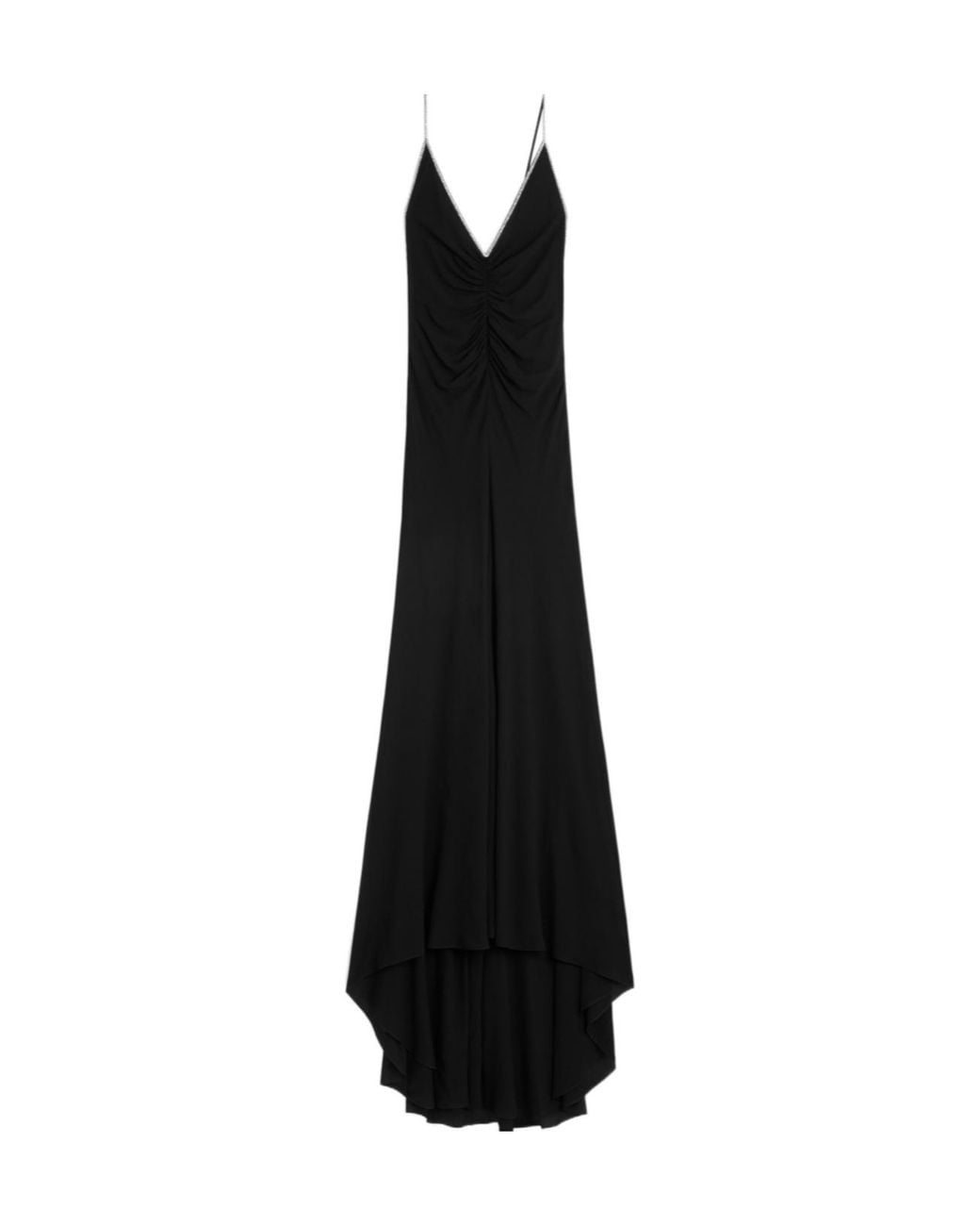 Céline Black Long Draped Dress