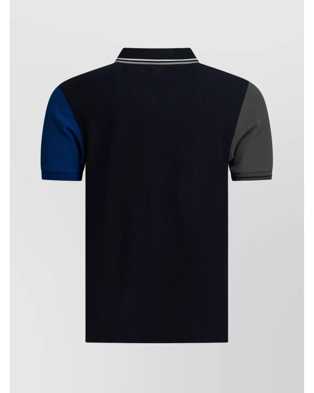 Comme des Garçons Blue Contrasting-Color Short-Sleeved Polo Shirt for men