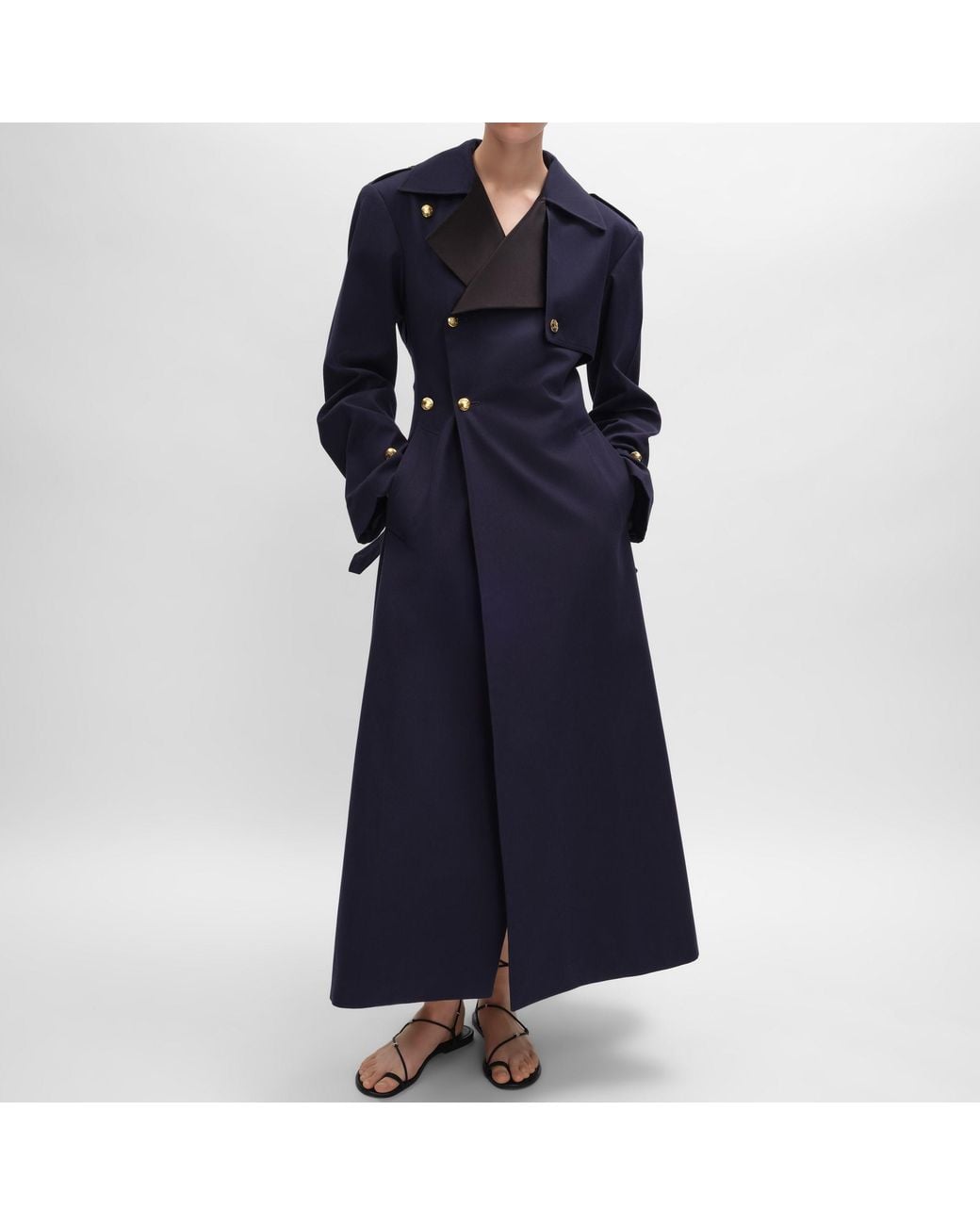 Céline Blue Tux Trench Coat