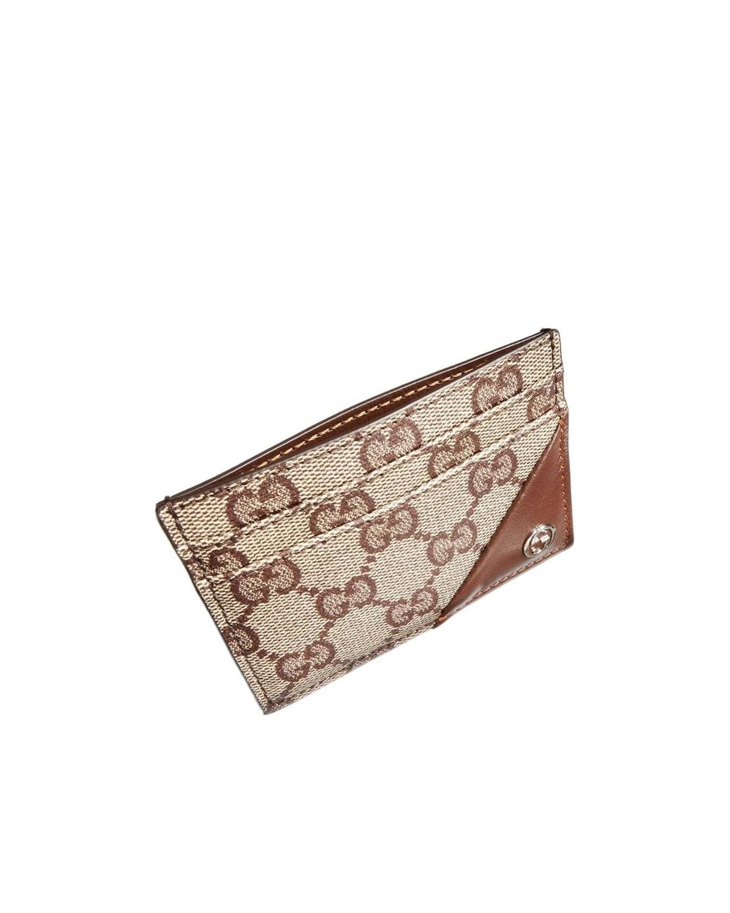 Gucci Multicolor Interlocking G Card Case Wallet for men