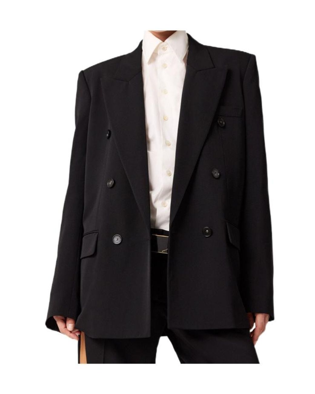 Stella McCartney Black Double-Breasted Blazer