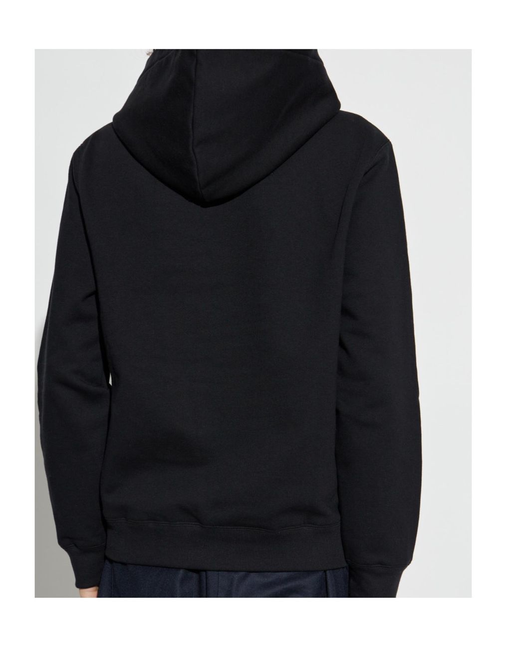 Lanvin Blue Logo Detailed Hoodie for men