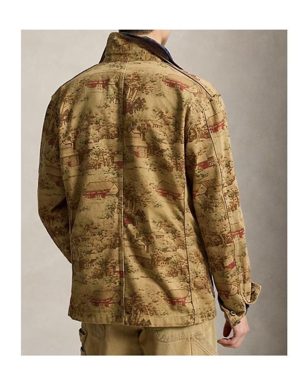 Polo Ralph Lauren Brown Barn-Toile Utility Jacket for men