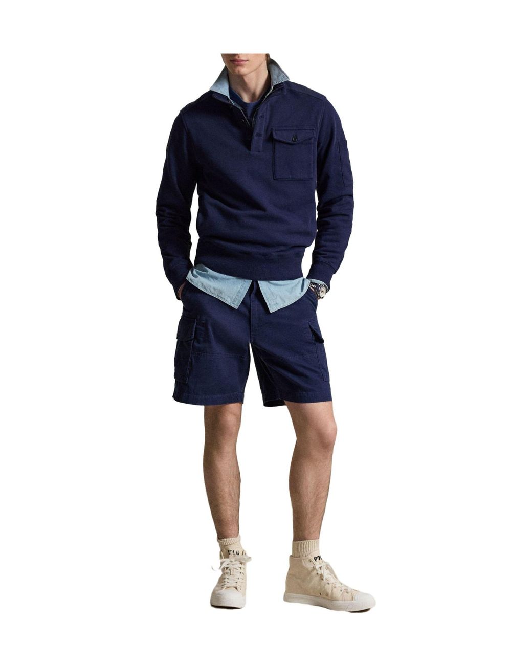 Polo Ralph Lauren Blue Cargo Shorts for men