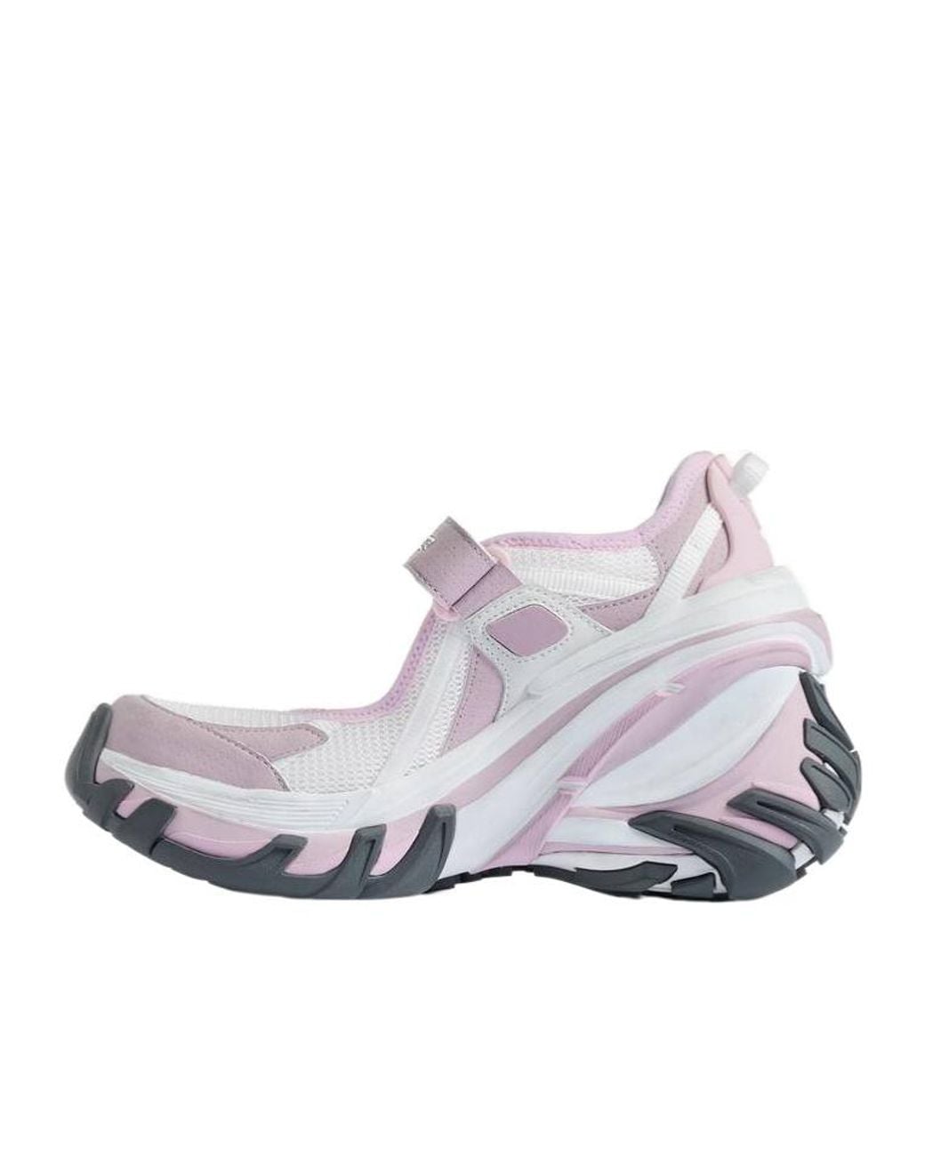 Balenciaga Gray Hydra Mary Jane Sneakers